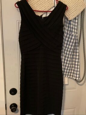 Roulette Black Sleeveless Bandage Cocktail Dress